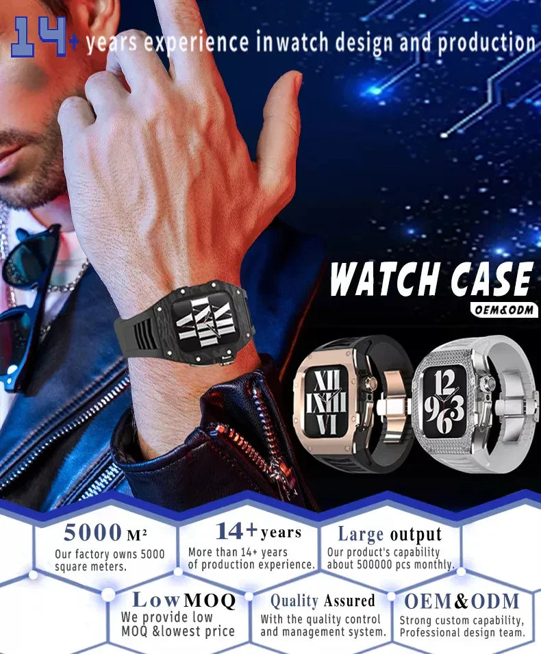 Watch Case Protection Cover Stainless Steel Material Strap