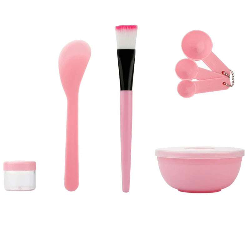 Facial Brush Mask Bowl Spoon SetMask Brush Bar DIY Beauty Tools Mixing