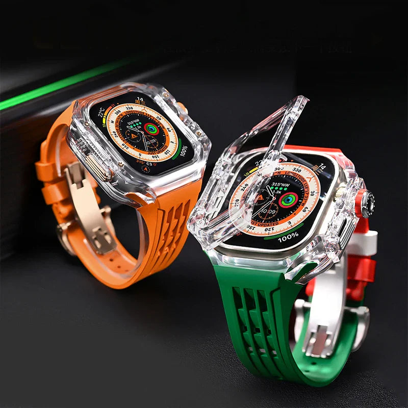 butterfly buckle multiple color option silicone strap