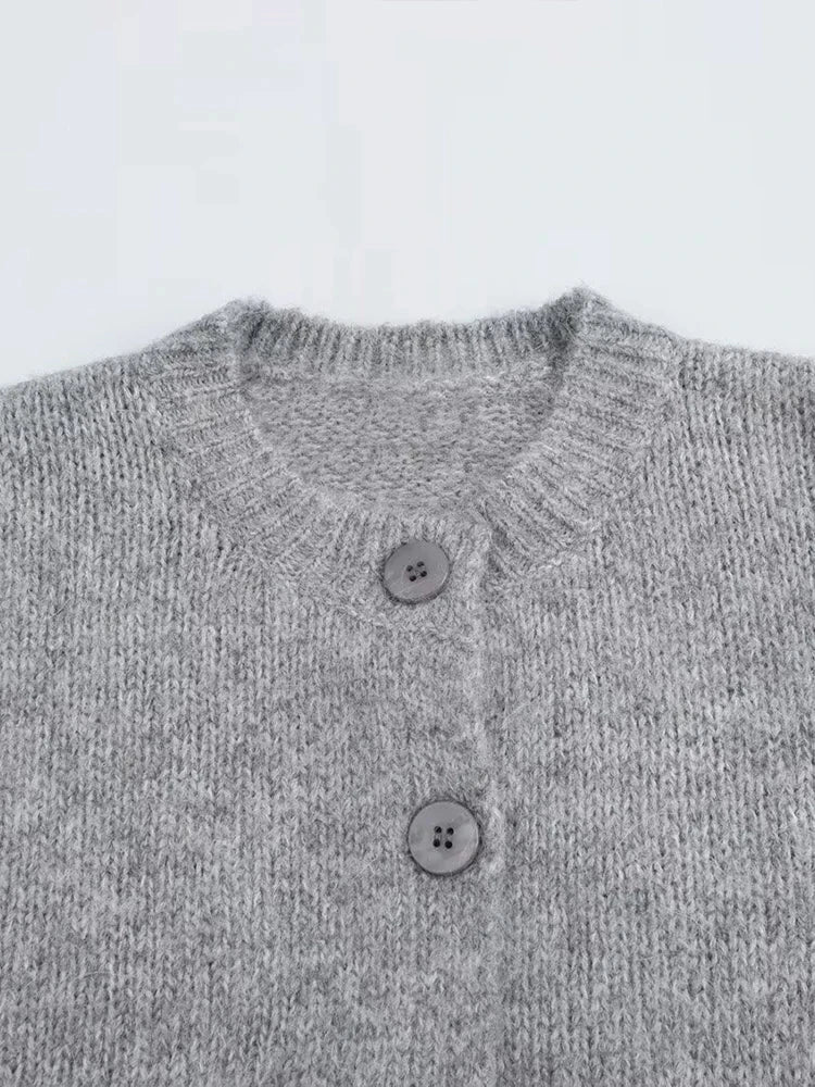 clothing versatile soft round neck long sleeve knitted