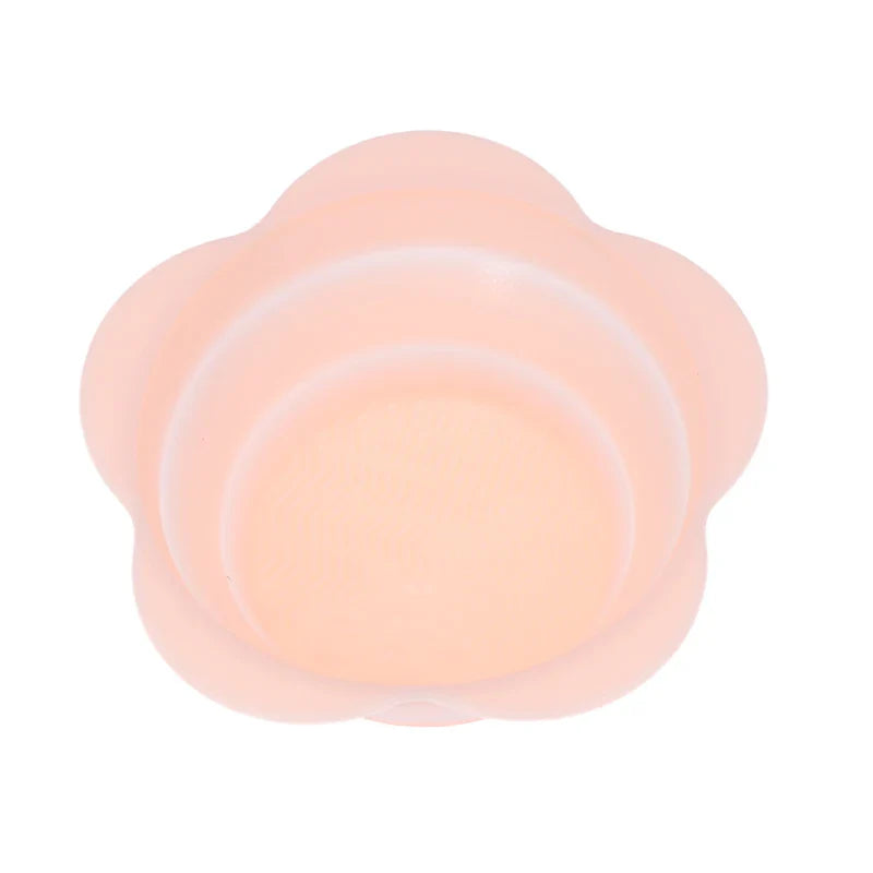 fold silicone makeup brush cleaner powder puff cleaning bowl eyeshadow