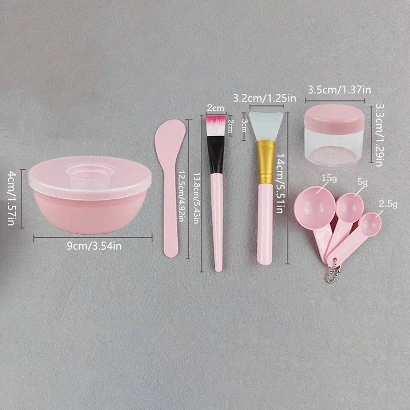 Facial Brush Mask Bowl Spoon SetMask Brush Bar DIY Beauty Tools Mixing